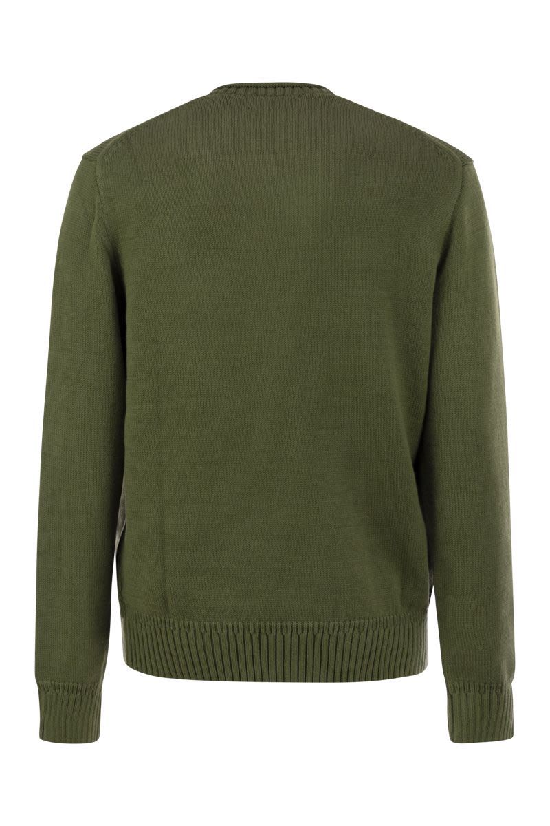 POLO  Crewneck Sweater with Iconic Bear-OSI