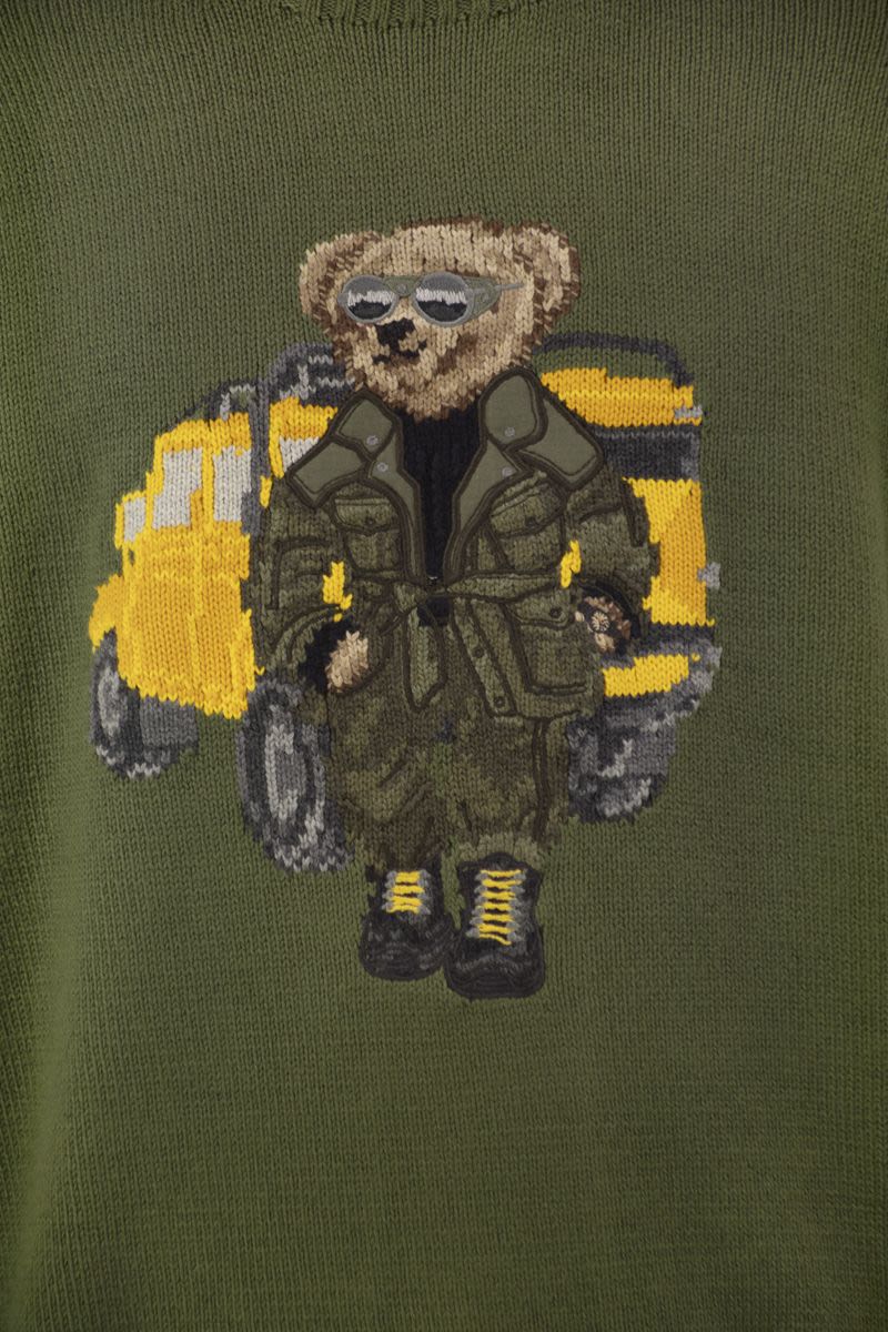 POLO  Crewneck Sweater with Iconic Bear-OSI