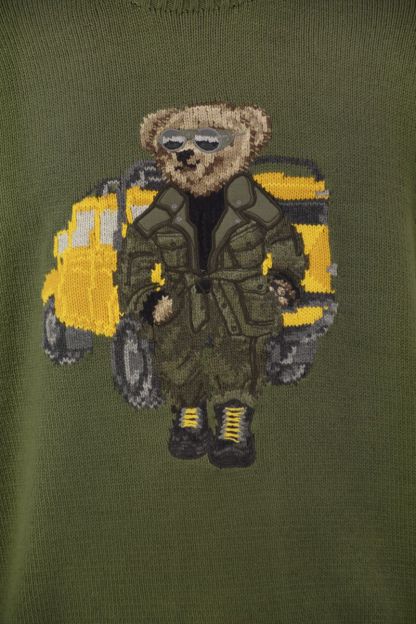 POLO  Crewneck Sweater with Iconic Bear-OSI