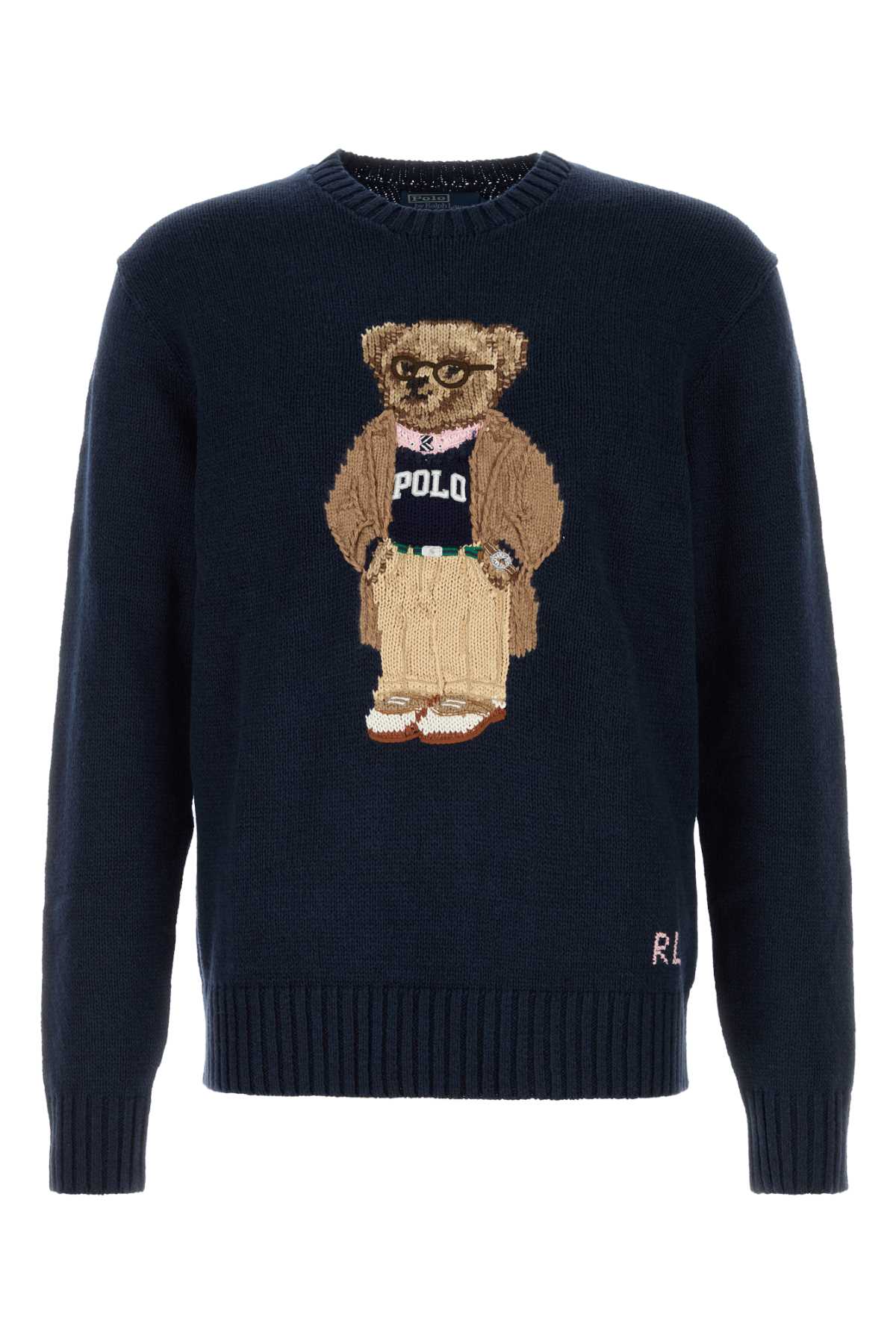 POLO  Linen Blend Long Sleeve Pullover Sweater for Men-OSI