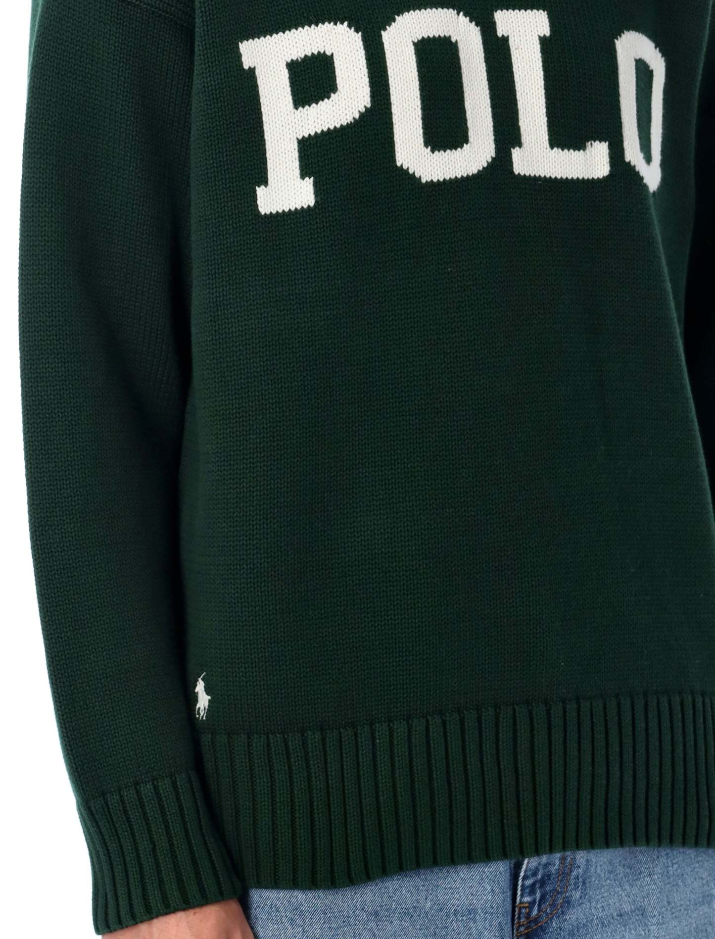 POLO  Big Fit Logo Cotton Jumper-OSI