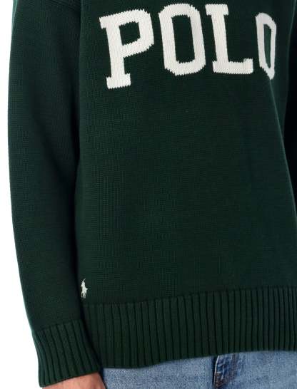 POLO  Big Fit Logo Cotton Jumper-OSI