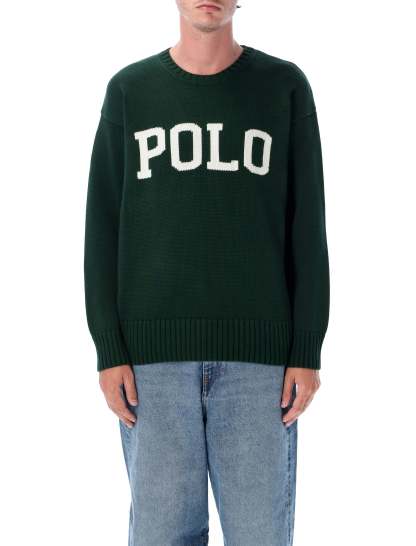 POLO  Big Fit Logo Cotton Jumper-OSI