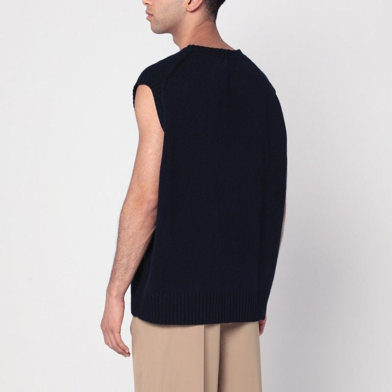 POLO  Big Fit Crew Neck Gilet with Intarsia Flag-OSI