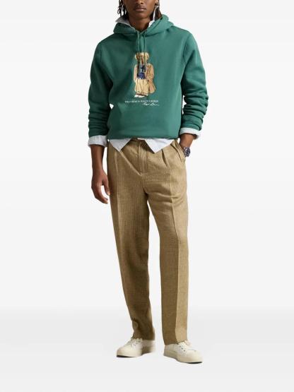 POLO  Men's Polo Bear Fleece Hoodie - Large-OSI