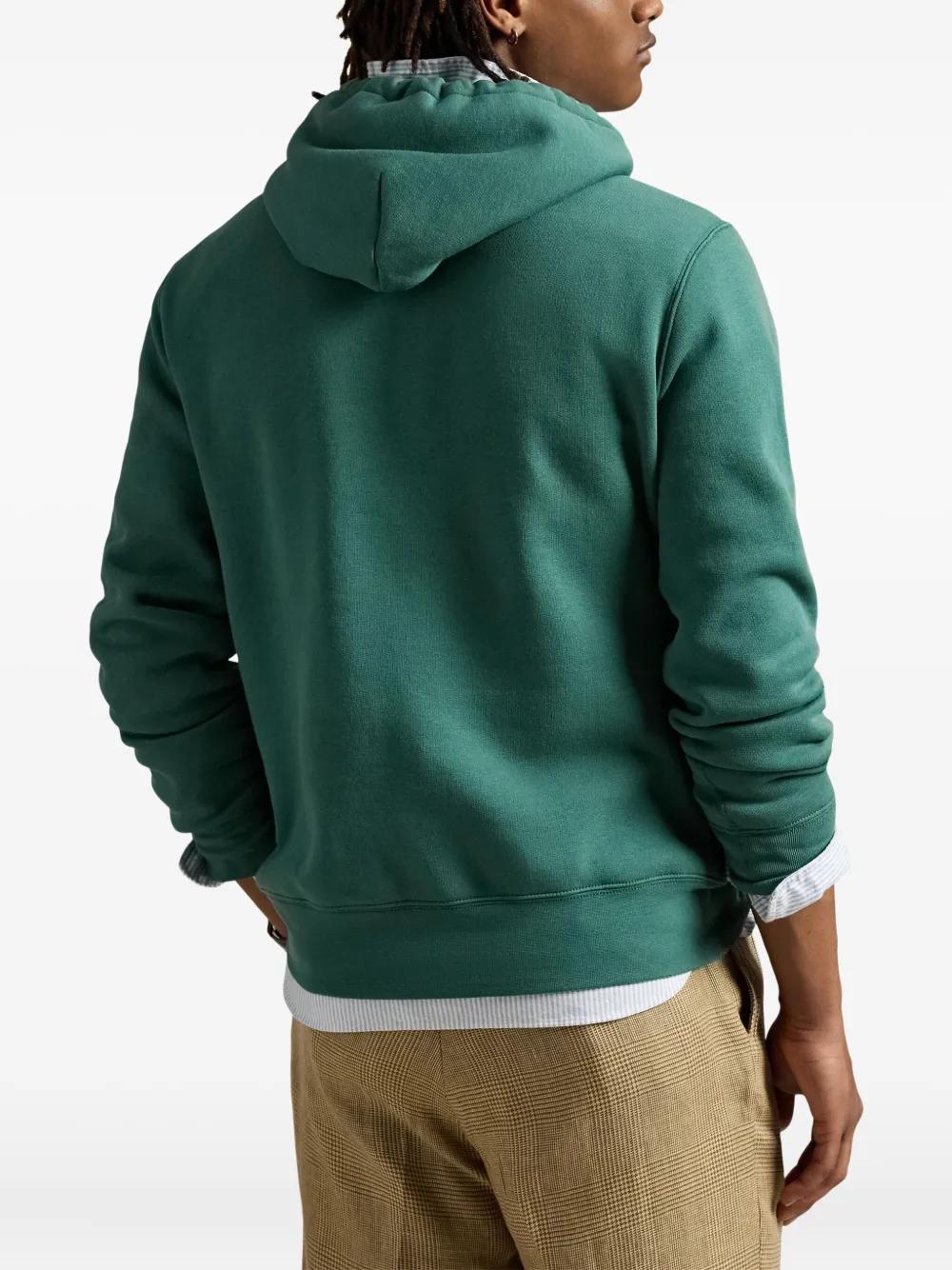 POLO  Men's Polo Bear Fleece Hoodie - Large-OSI