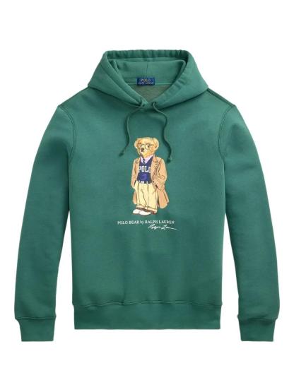 POLO  Men's Polo Bear Fleece Hoodie - Large-OSI