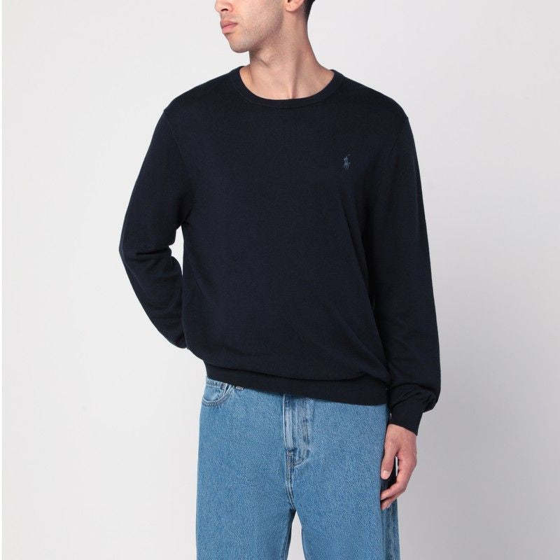 POLO  Crew Neck Sweater in Cotton and Cashmere-OSI