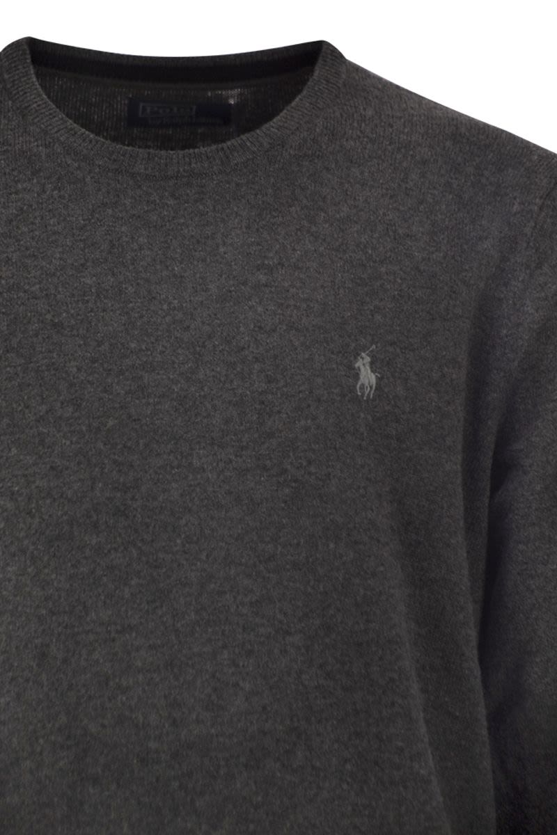 POLO  Wool Crew Neck Jumper - Regular Fit-OSI