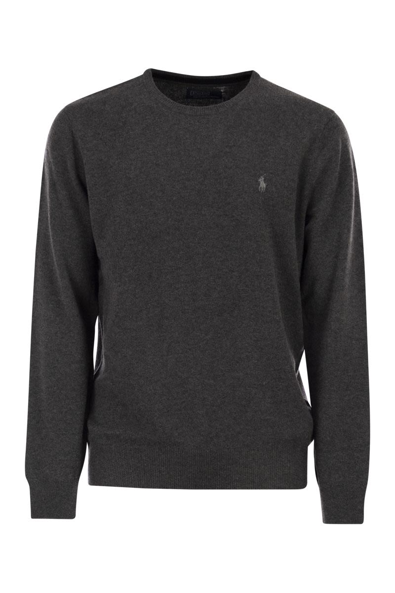 POLO  Wool Crew Neck Jumper - Regular Fit-OSI