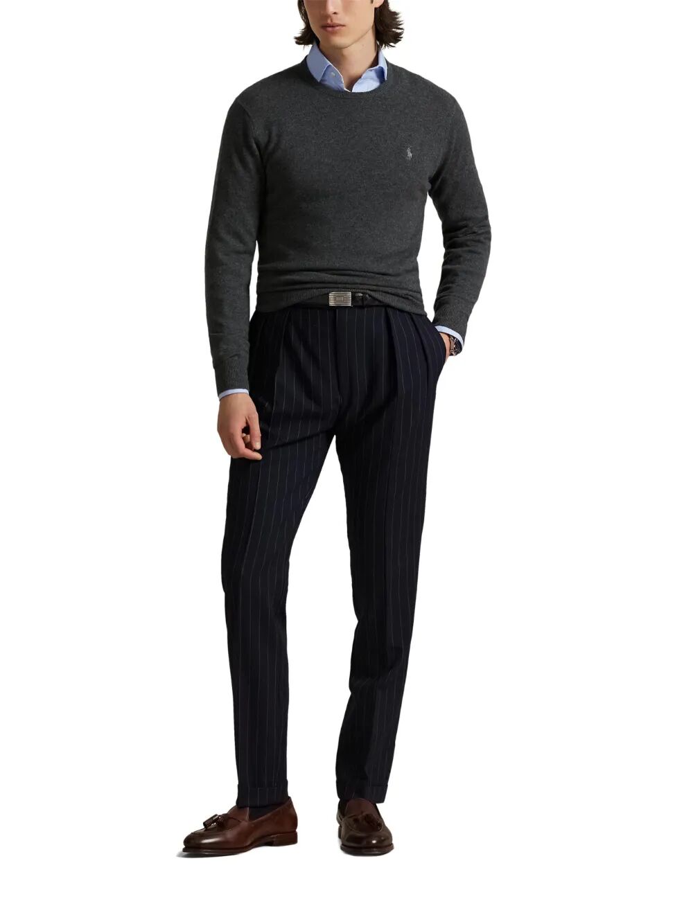 POLO  Long Sleeve Pullover for Men-OSI
