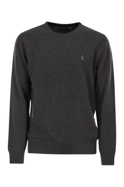 POLO  Wool Crew Neck Jumper - Regular Fit-OSI