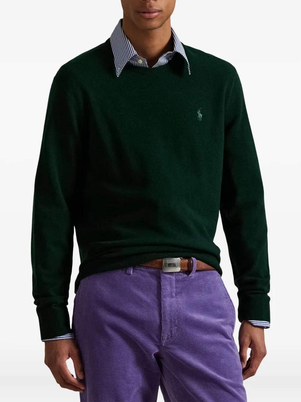 POLO  Wool Crew Neck Sweater for Men-OSI