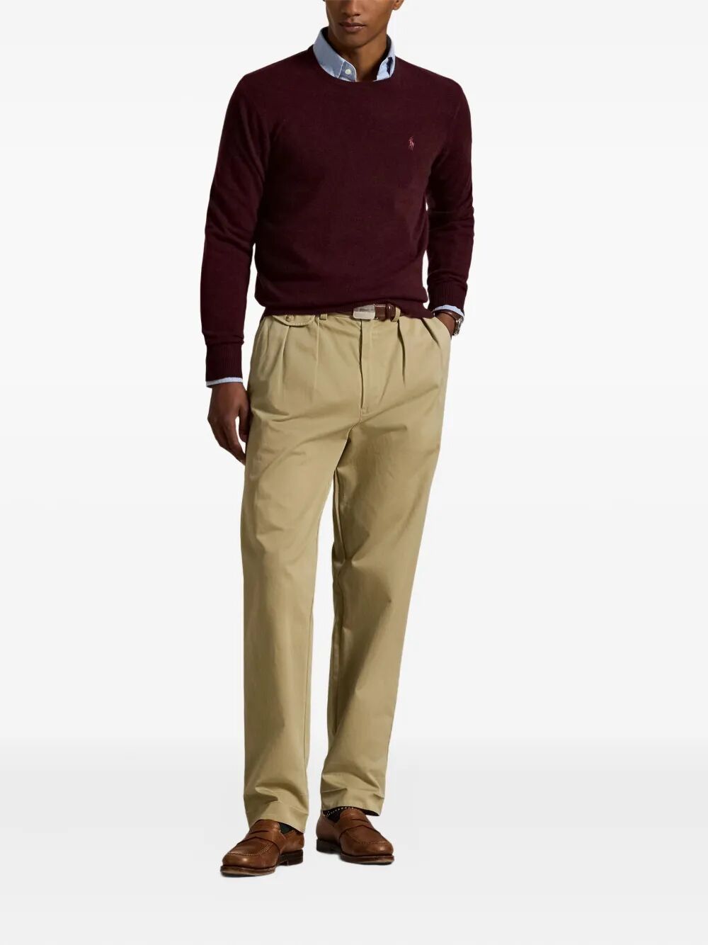 POLO  Classic Long Sleeve Pullover for Men-OSI