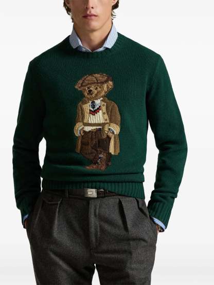 POLO  Men's Polo Bear Knit Jumper - Regular Fit-OSI