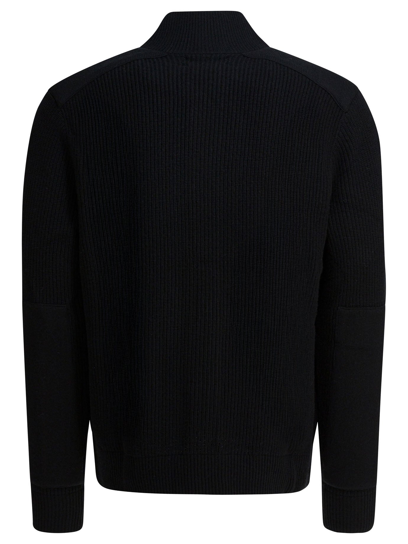 POLO  Wool Cardigan with Mock Neckline - Regular Fit-OSI