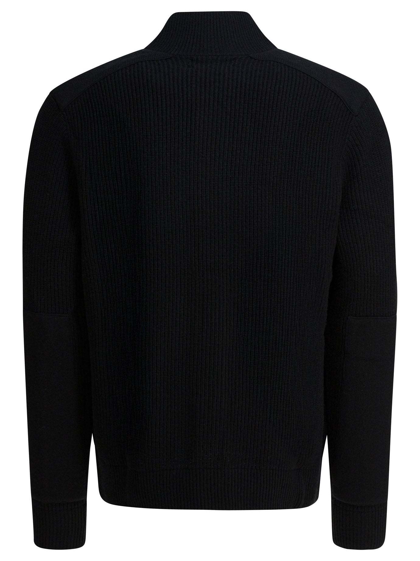 POLO  Wool Cardigan with Mock Neckline - Regular Fit-OSI