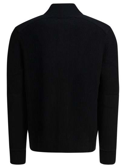 POLO  Wool Cardigan with Mock Neckline - Regular Fit-OSI