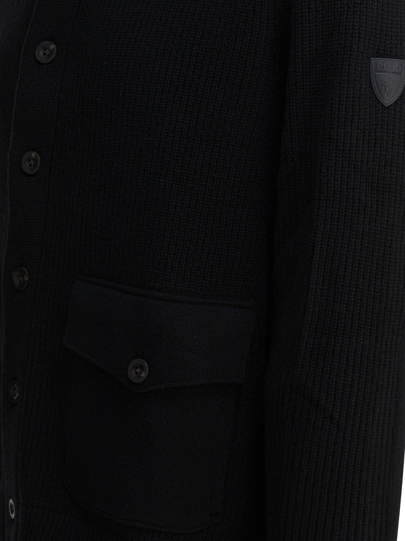 POLO  Wool Cardigan with Mock Neckline - Regular Fit-OSI