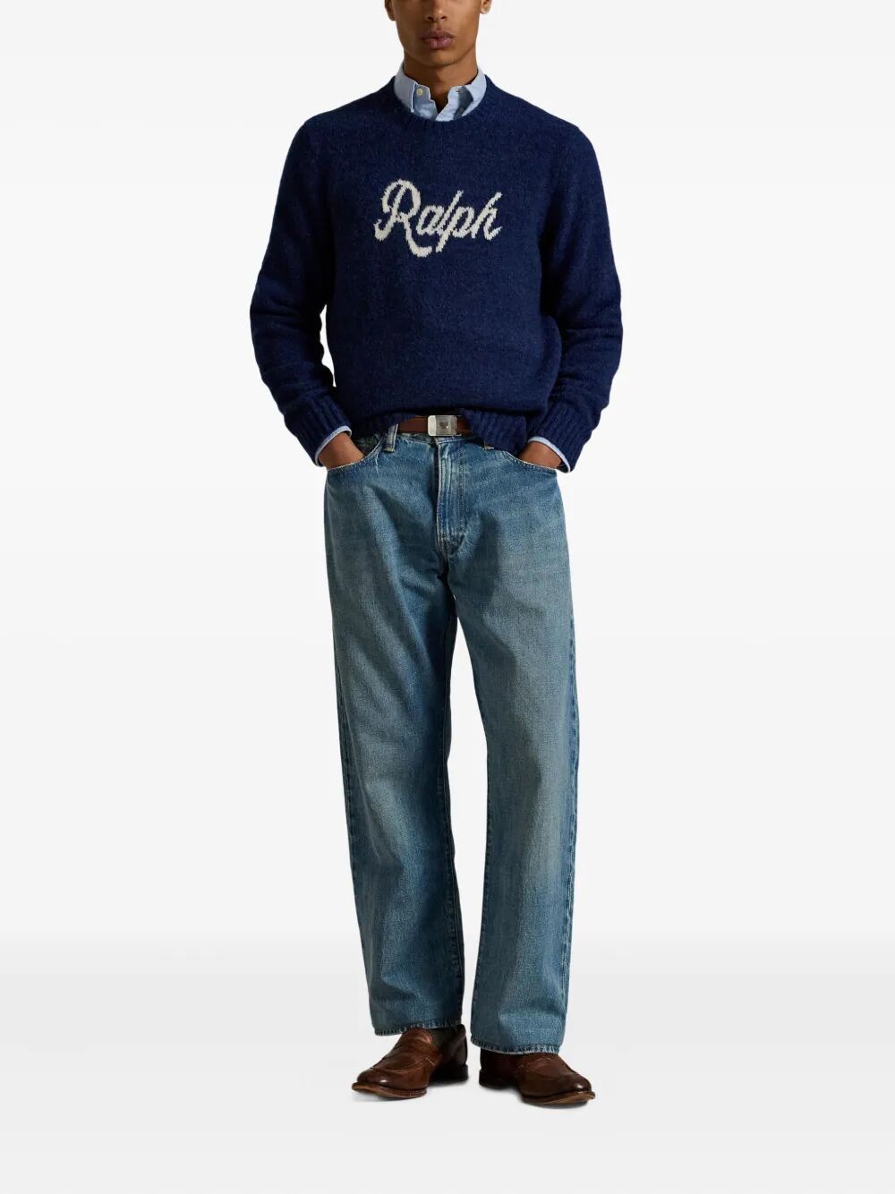 POLO  Long Sleeve Pullover Sweater-OSI
