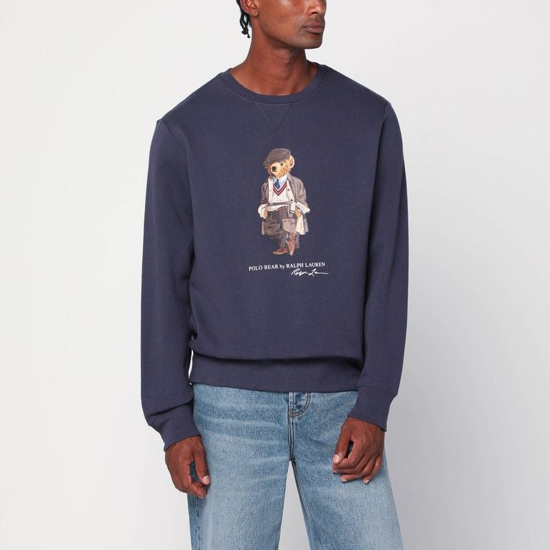 POLO  Faded Polo Bear Sweatshirt - Men's-OSI