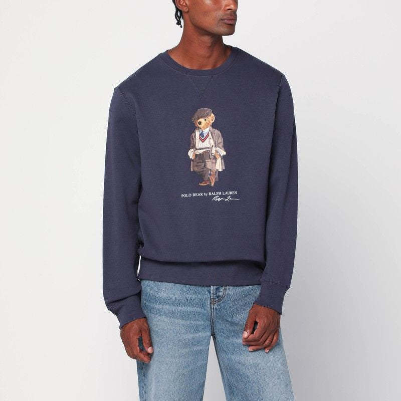 POLO  Faded Polo Bear Sweatshirt - Men's-OSI
