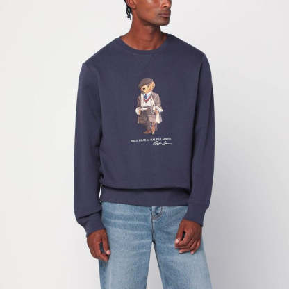 POLO  Faded Polo Bear Sweatshirt - Men's-OSI