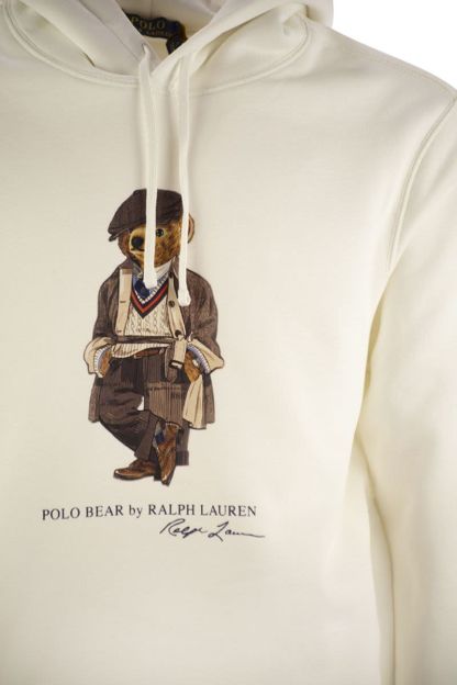 POLO  Men's Polo Bear Fleece Hoodie-OSI