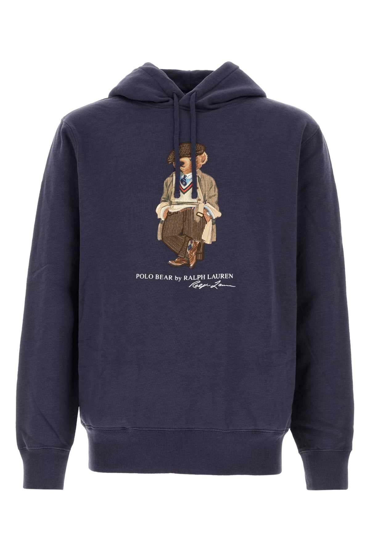 POLO  Cotton Blend Hoodie with Iconic Bear Design-OSI