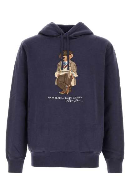 POLO  Cotton Blend Hoodie with Iconic Bear Design-OSI