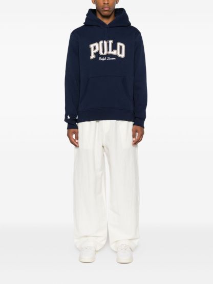 POLO  Men's Logo Fleece Hoodie-OSI