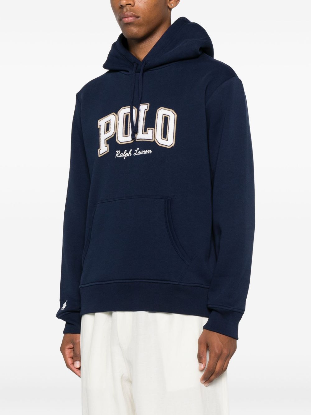POLO  Men's Logo Fleece Hoodie-OSI
