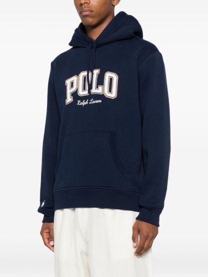 POLO  Men's Logo Fleece Hoodie-OSI
