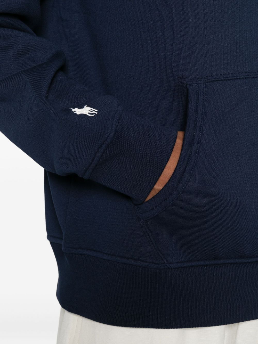 POLO  Men's Logo Fleece Hoodie-OSI