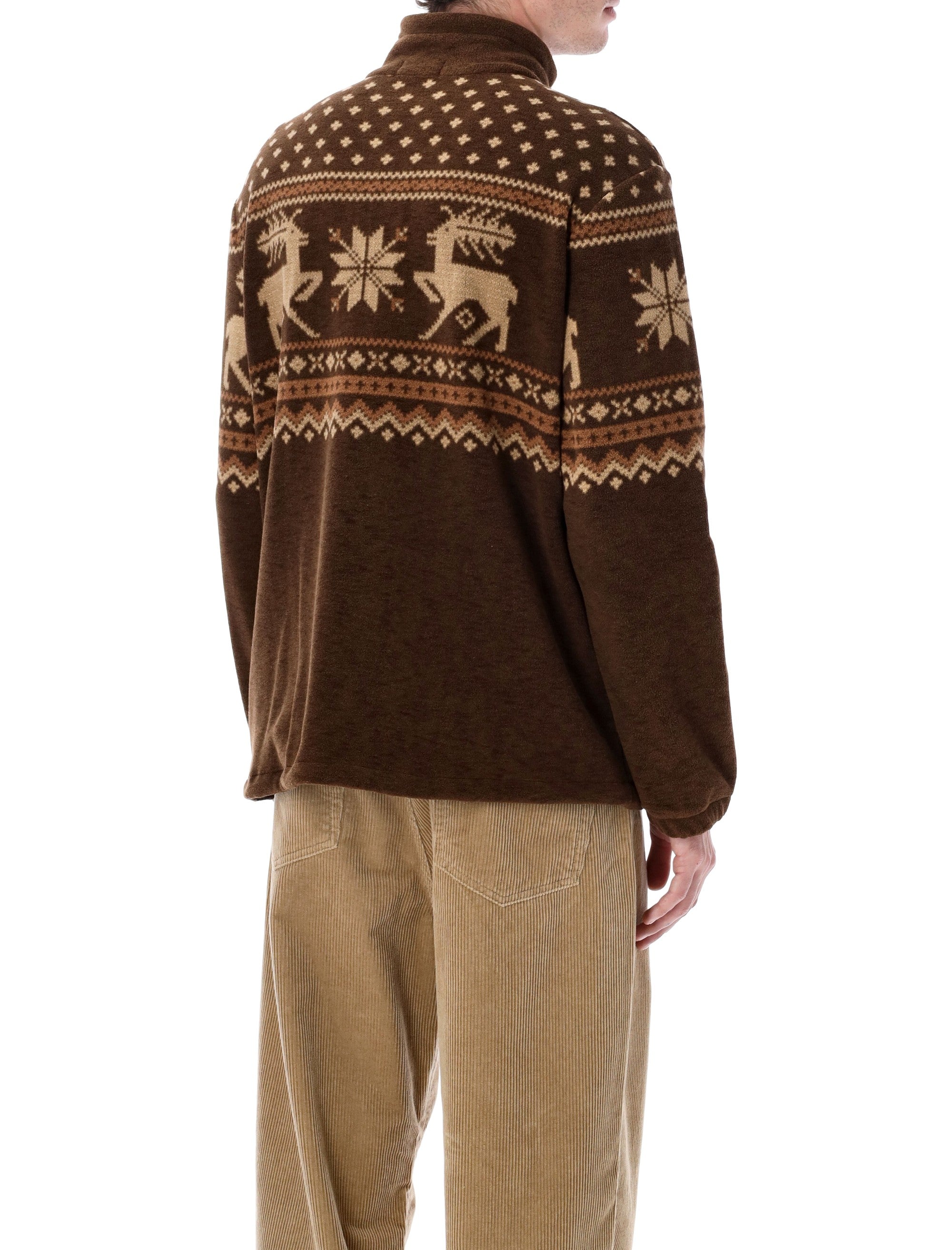 POLO  Recycled Fleece Half-Zip Sweater-OSI