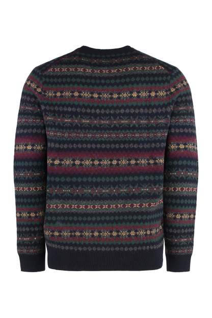 POLO  Men's Wool Round Neck Sweater-OSI