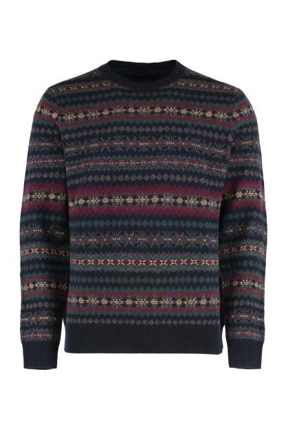 POLO  Men's Wool Round Neck Sweater-OSI