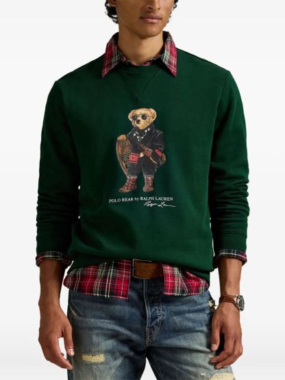 POLO  Men's Polo Bear Crewneck Sweatshirt-OSI