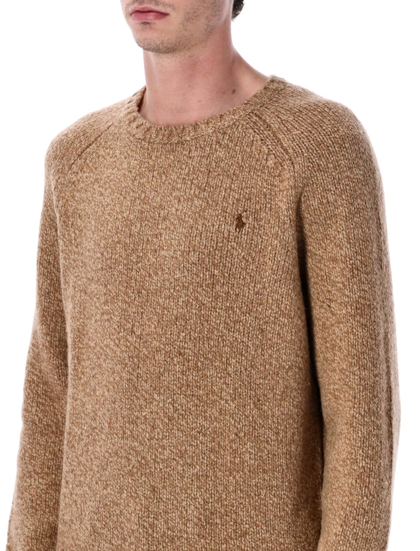POLO  Wool-Blend Crewneck Sweater-OSI