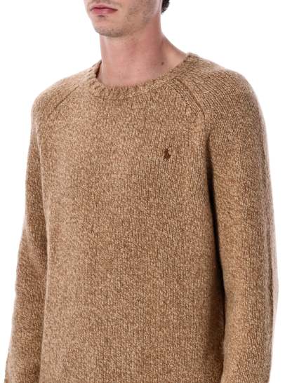 POLO  Wool-Blend Crewneck Sweater-OSI
