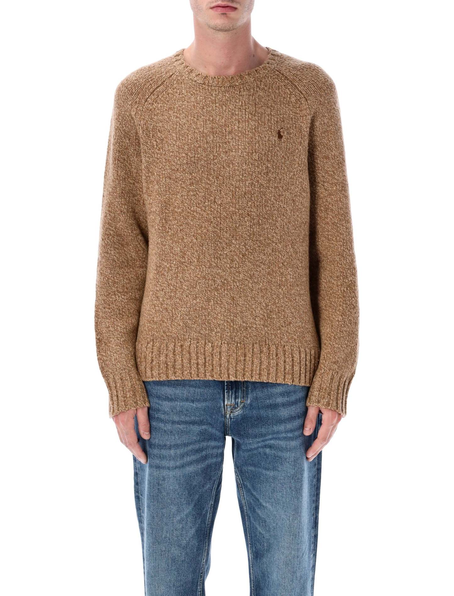 POLO  Wool-Blend Crewneck Sweater-OSI