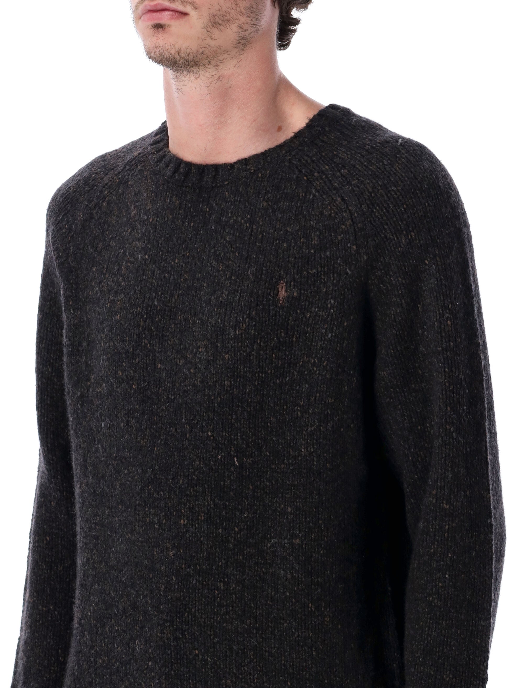 POLO  Wool-Blend Crewneck Sweater-OSI
