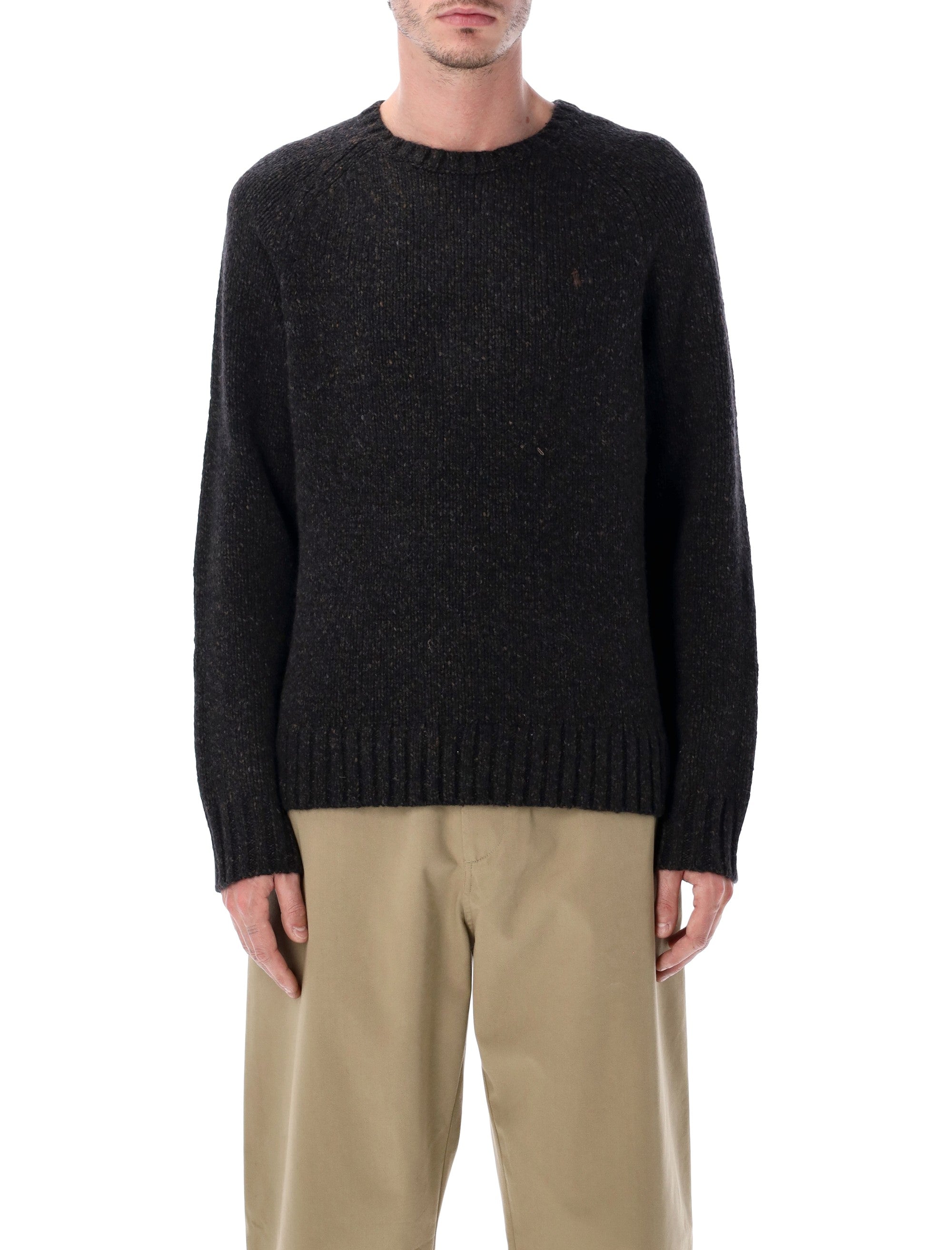 POLO  Wool-Blend Crewneck Sweater-OSI