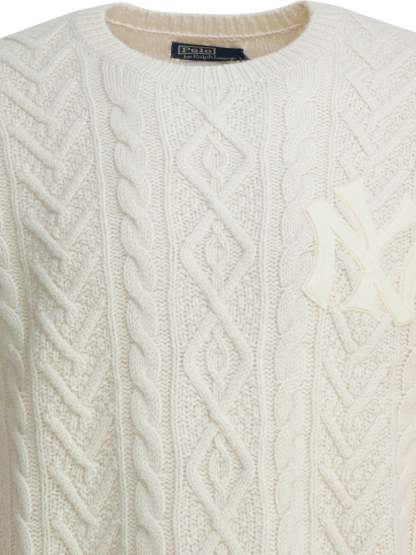 POLO  New York Yankees�?Wool and Alpaca Crewneck Sweater - Regular Fit-OSI