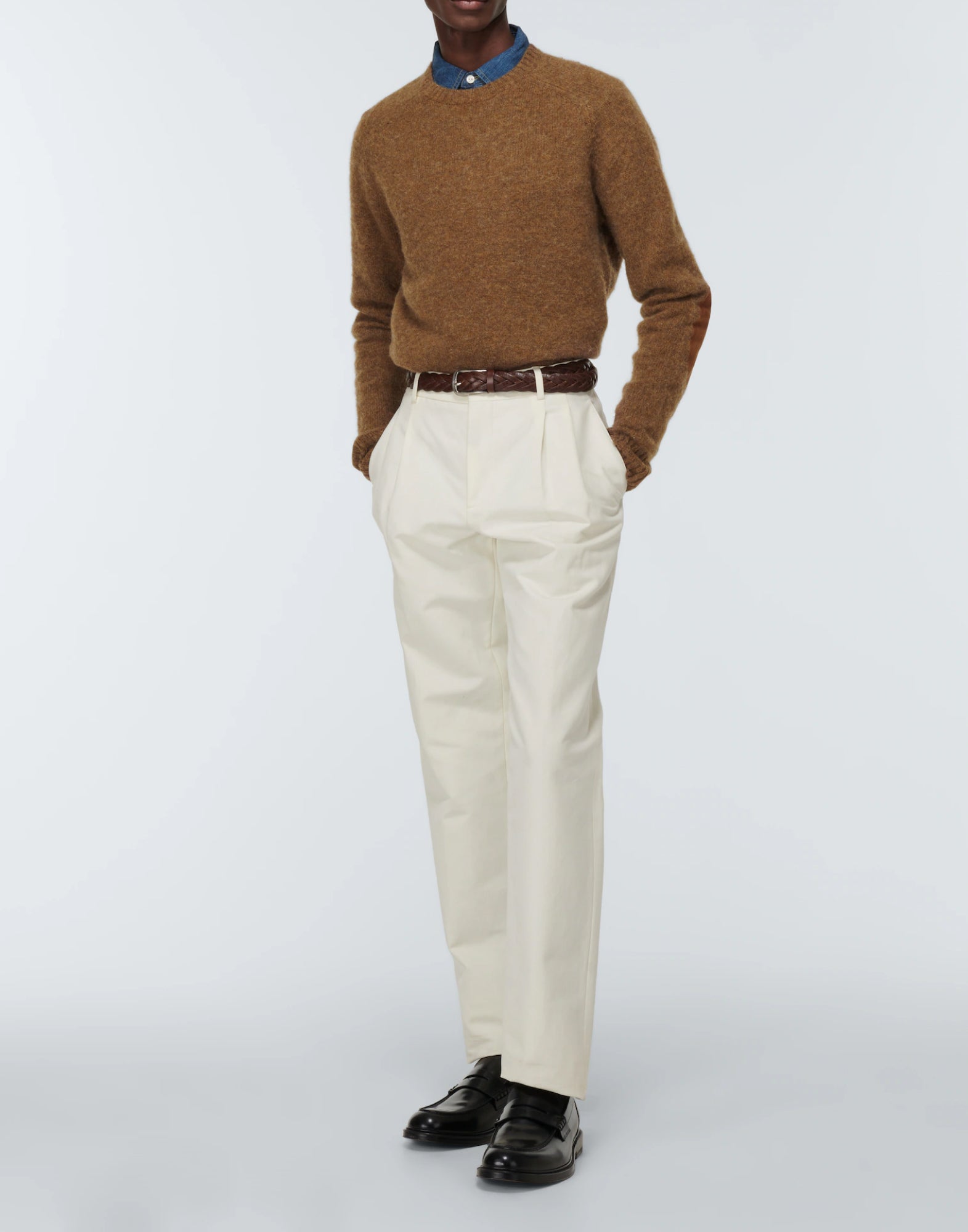 POLO  Aviator Wool Sweater - Men's Crewneck Pullover-OSI
