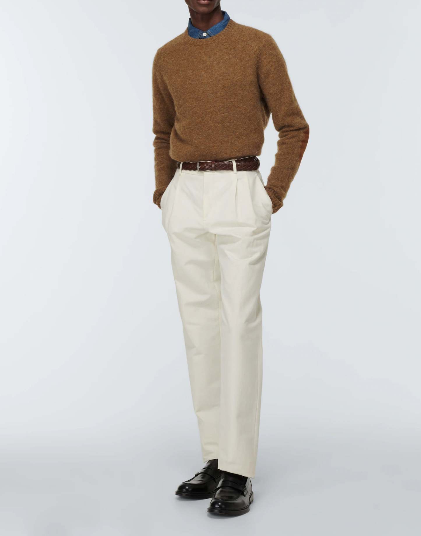 POLO  Aviator Wool Sweater - Men's Crewneck Pullover-OSI