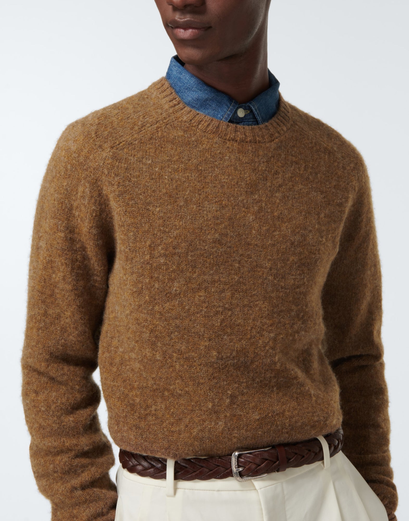 POLO  Aviator Wool Sweater - Men's Crewneck Pullover-OSI