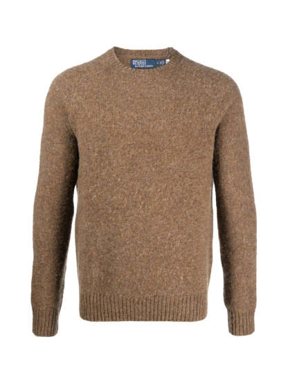 POLO  Aviator Wool Sweater - Men's Crewneck Pullover-OSI