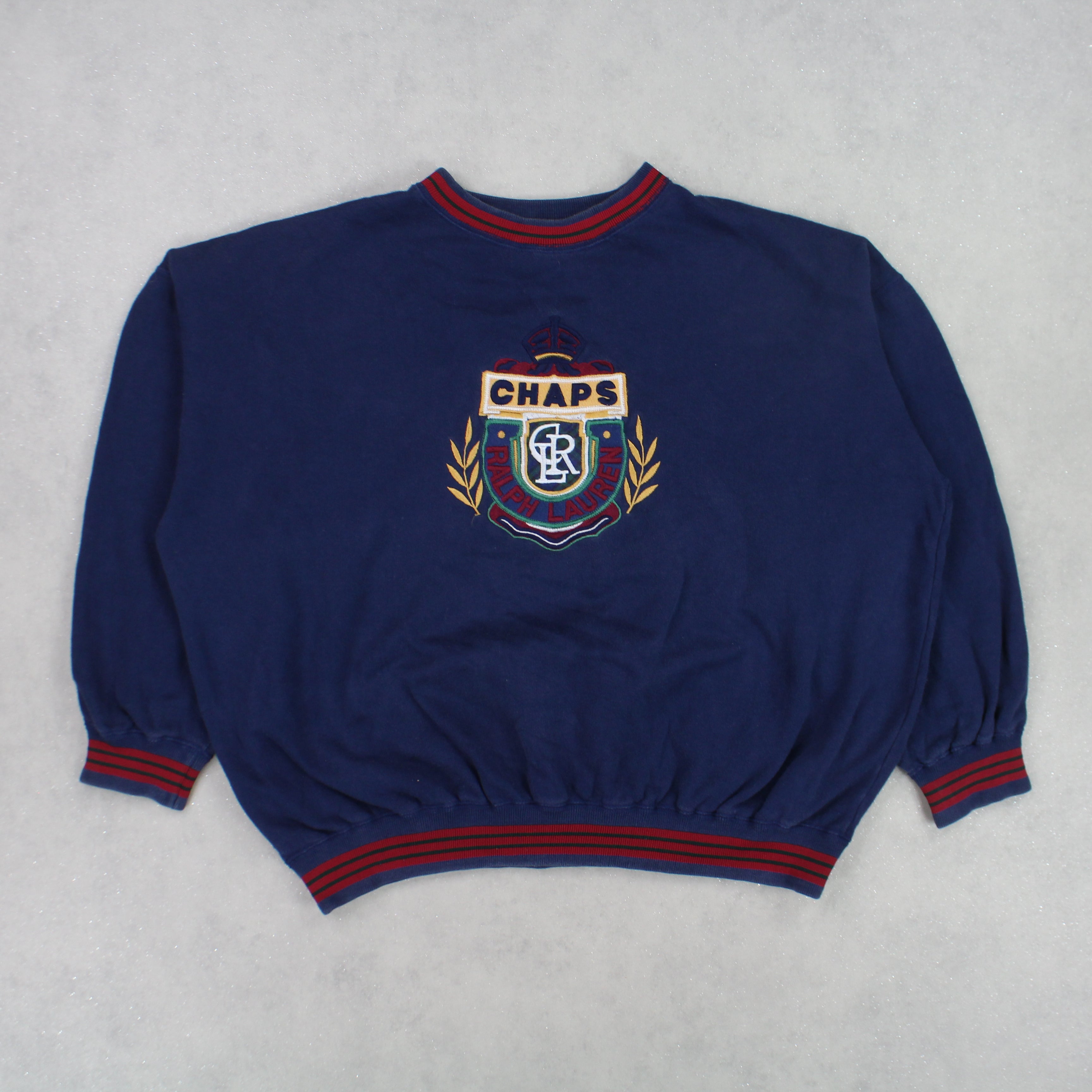 RARE 1990s   Sweatshirt Navy-OSI