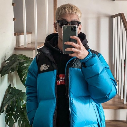 Baby Blue Puffer Jacket-OSI